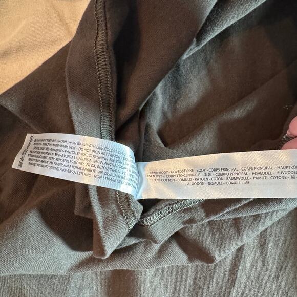 Ariat Rebar Cotton Strong Block T-Shirt Men’s L Black Graphic Workwear Tee Green - Picture 7 of 10